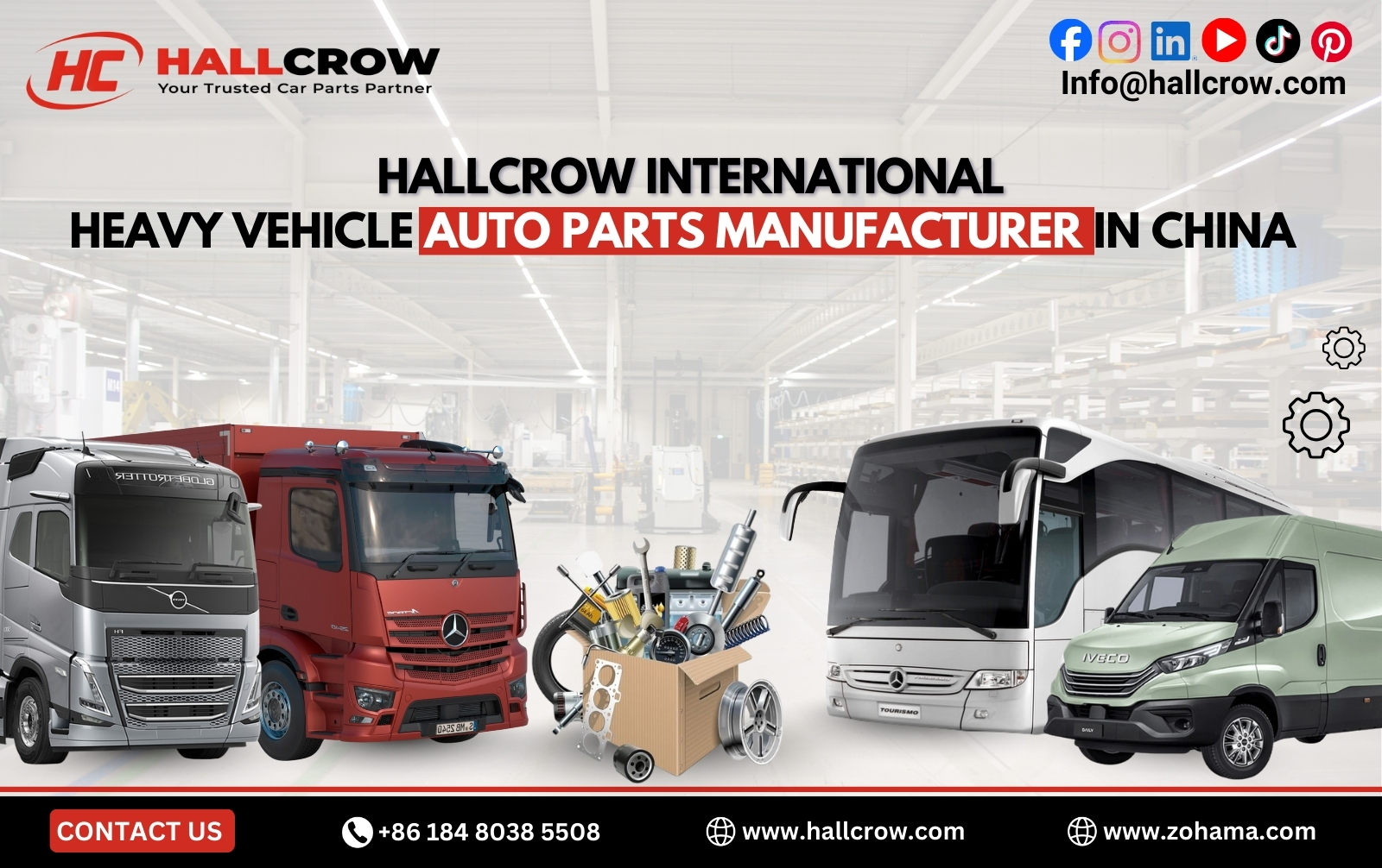 HallCrow International Heavy Vehicle Auto Parts Manufacturer in China