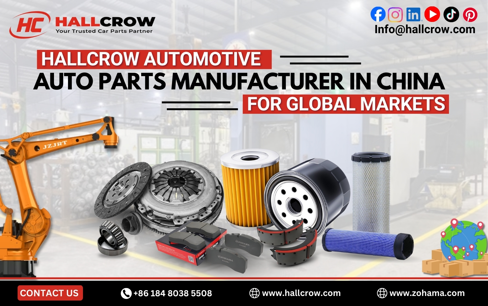 HallCrow Automotive Auto Parts Manufacturer in China for Global Markets