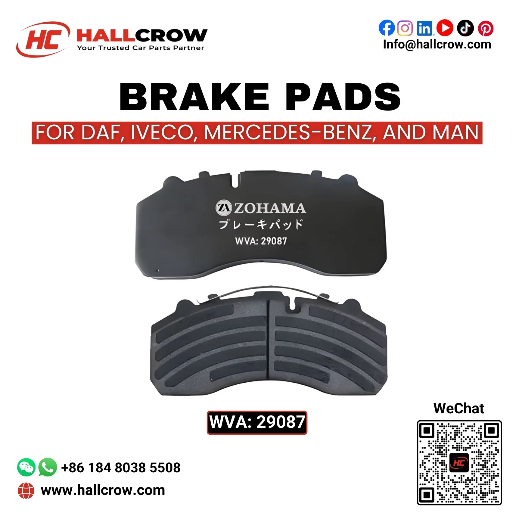 WVA 29087 Brake Pads 