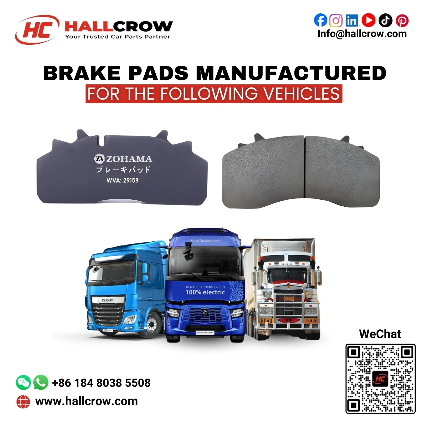 WVA 29159 Brake Pad Web Image 1