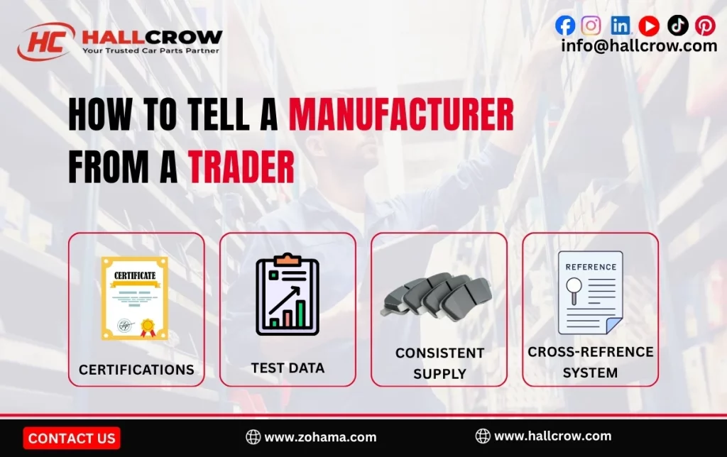 How to tell a manufacturer from a trader.