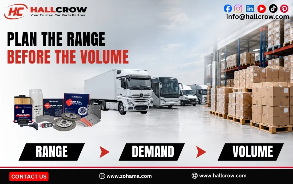 Plan the range before the volume when bulk buying truck parts.